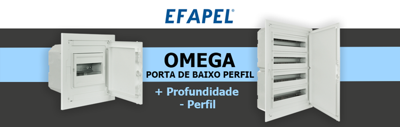 Quadros Elétricos Omega - Baixo Perfil da EFAPEL